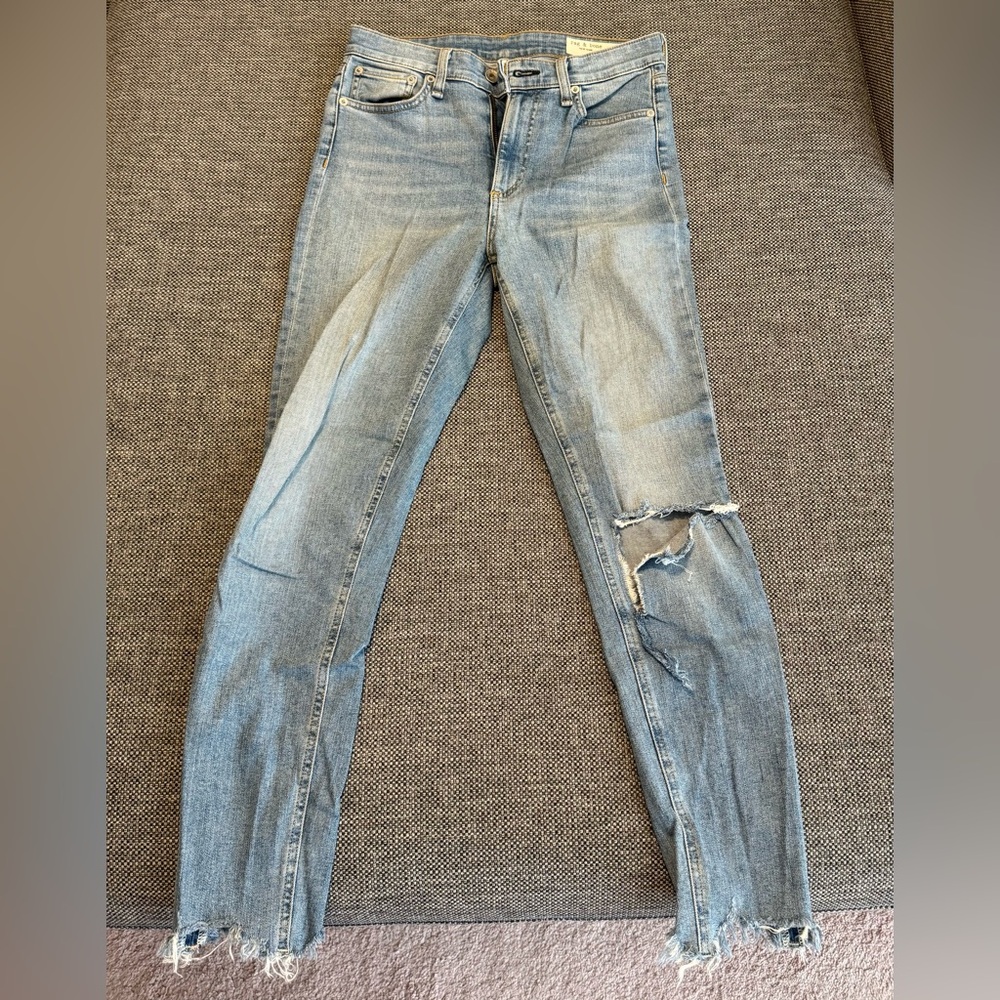 Rag & Bone Distressed Skinny Jeans Size 26